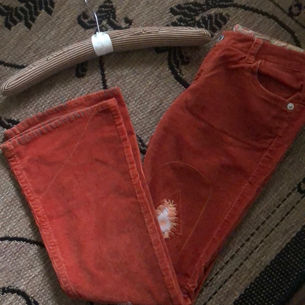Vintage orange Corduroy Bootcut pants🌺 - Picture 4 of 7